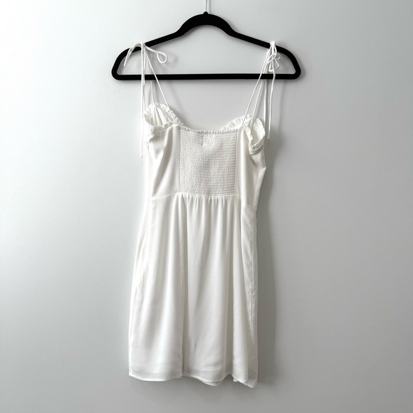 Aritzia Wilfred Fable Sweetheart Bustier Mini Dress White Crepe Sz 2 NWT - Picture 4 of 16